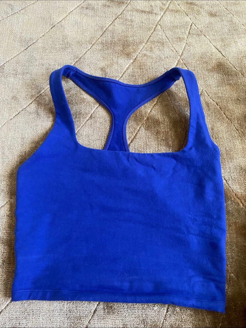Free People Royal Blue Racerback Crop Top